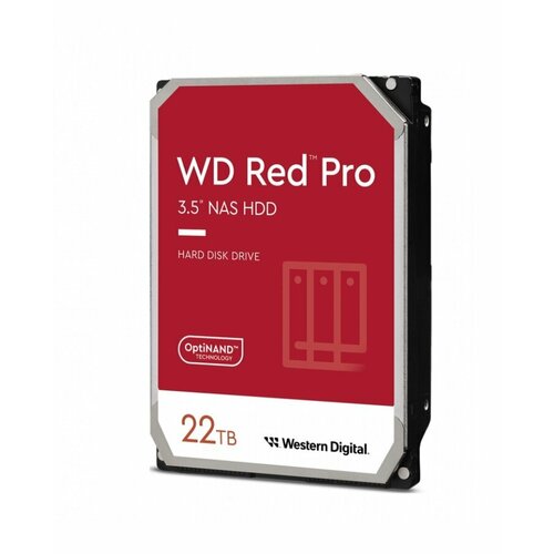 Жесткий диск WD 22TB 7200 RPM, SATA 6 Gb/s, CMR, 512 MB Cache, 3.5