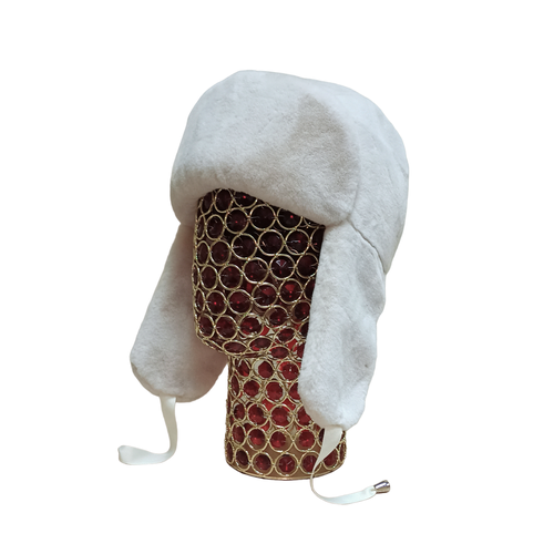 фото Шапка ушанка scandza зимняя, размер 54/58, белый