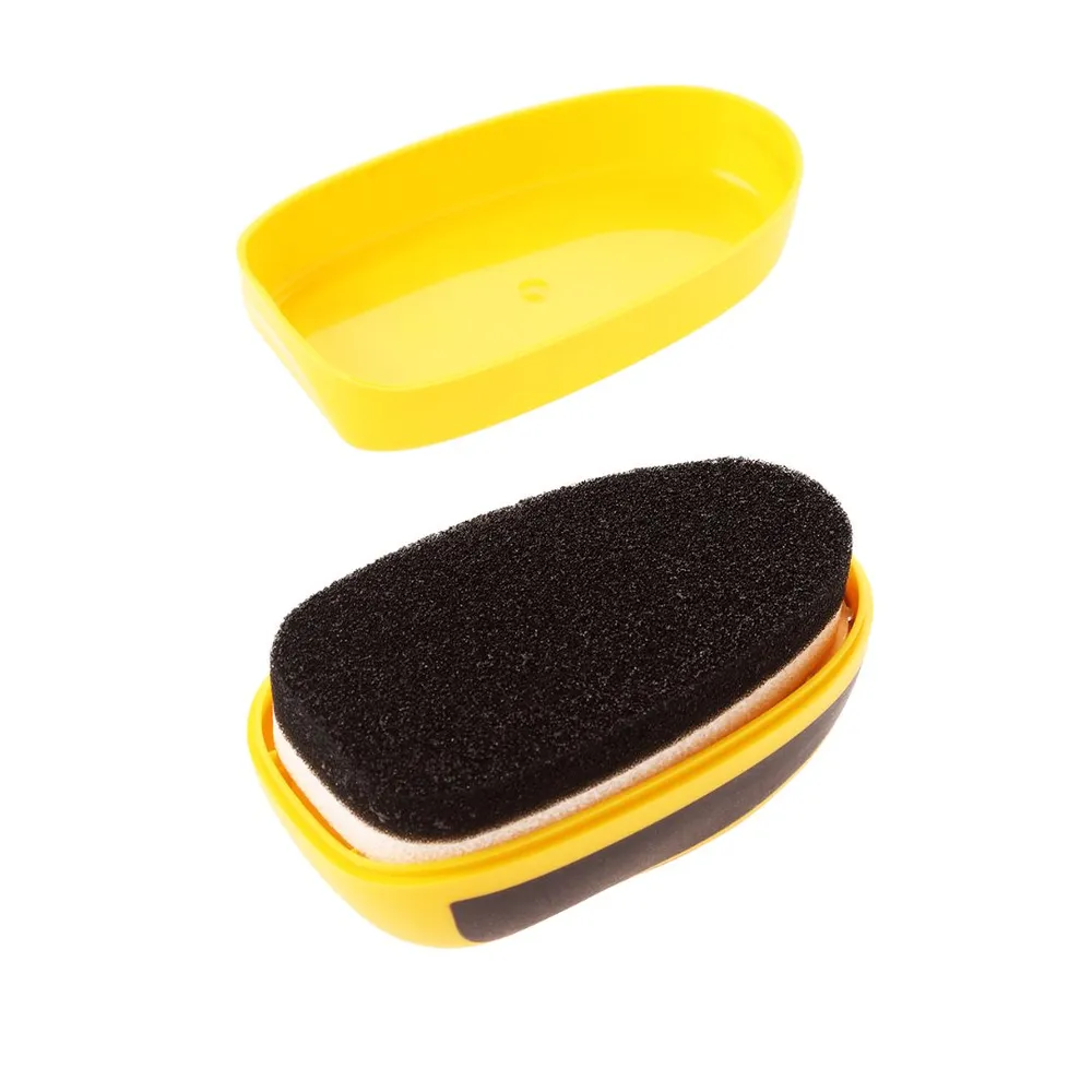Набор Губок для обуви Salton черный и бесцветный с дозатором для гладкой кожи (питание, уход, безупречный блеск и освежение цвета)