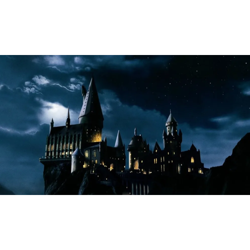 Алмазная мозаика Люмус замок Хогвартс Гарри Поттер размер 60*30см
