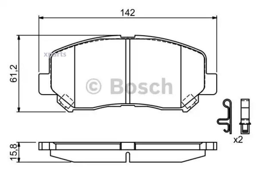 Тормозные колодки Bosch - фото №6