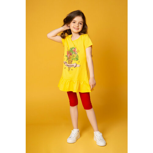 комплект одежды little world of alena размер 122 розовый Комплект одежды LITTLE WORLD OF ALENA, размер 122, желтый