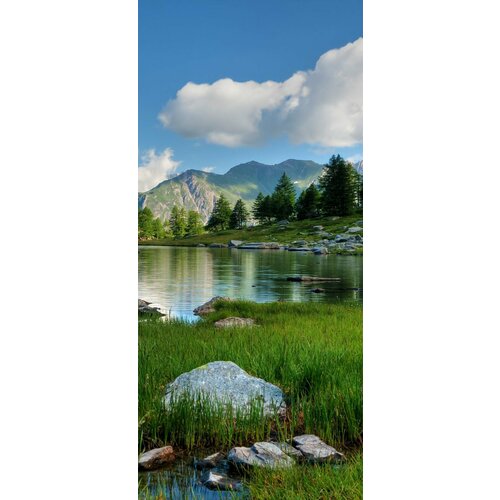 Самоклеящиеся фотообои Долина Аоста в Италии, размер: 90x200 см