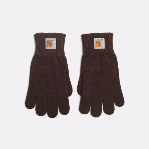 фото Перчатки carhartt wip watch gloves размер m/l коричневый