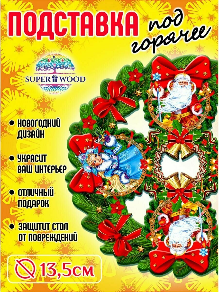 Подставка под горячее новогодняя 