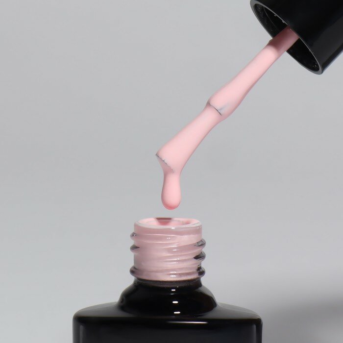 Queen fair Гель лак для ногтей «DELICATE NUDE», 3-х фазный, 8 мл, LED/UV, цвет нежно - розовый (02)