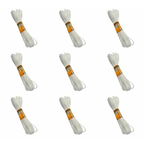 Домашний Сундук Веревка хозяйственная Белая Диаметр 3 мм Длина 20 м 9 шт 816₽