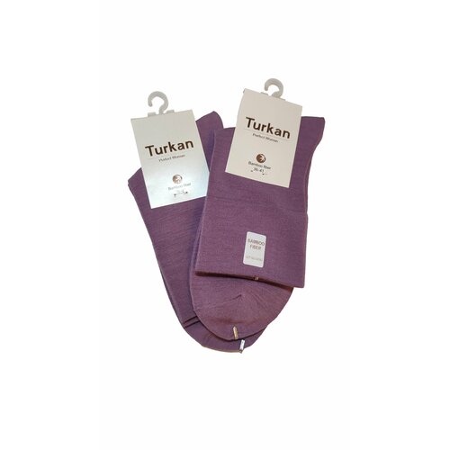 фото Носки turkan, 2 пары, размер 36-41, фиолетовый, розовый