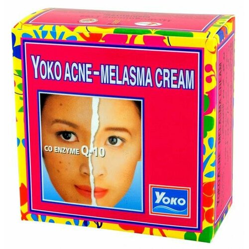 Siam Yoko Крем для лица против акне и пигментации с коэнзимом Q10 / Acne-Melasma Cream, 4 г, 2 штуки