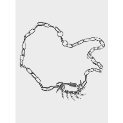 Колье Casper Small oval carabiner, серебряный