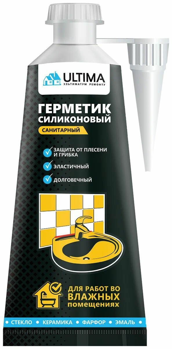 фото Герметик силиконовый Санитарный, 80мл