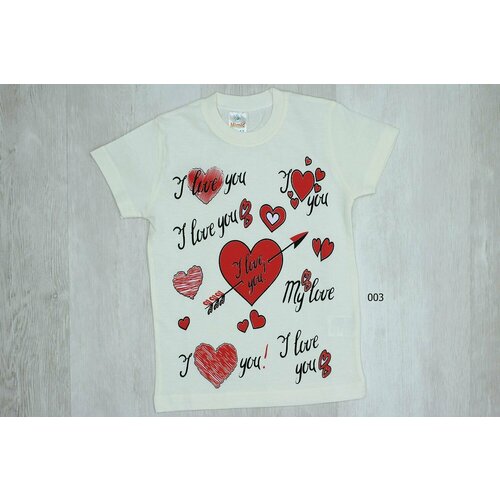 фото Футболка mimic, размер 104, бежевый