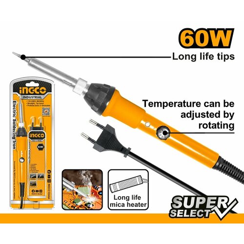 Паяльник электрический INGCO SI016831 60 Вт 70000₽