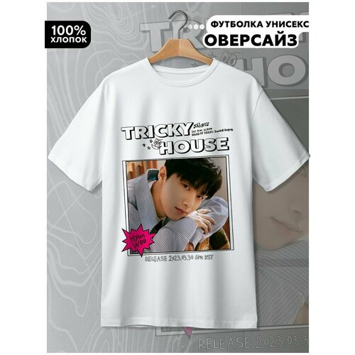 фото Футболка hypnotica, размер l, белый