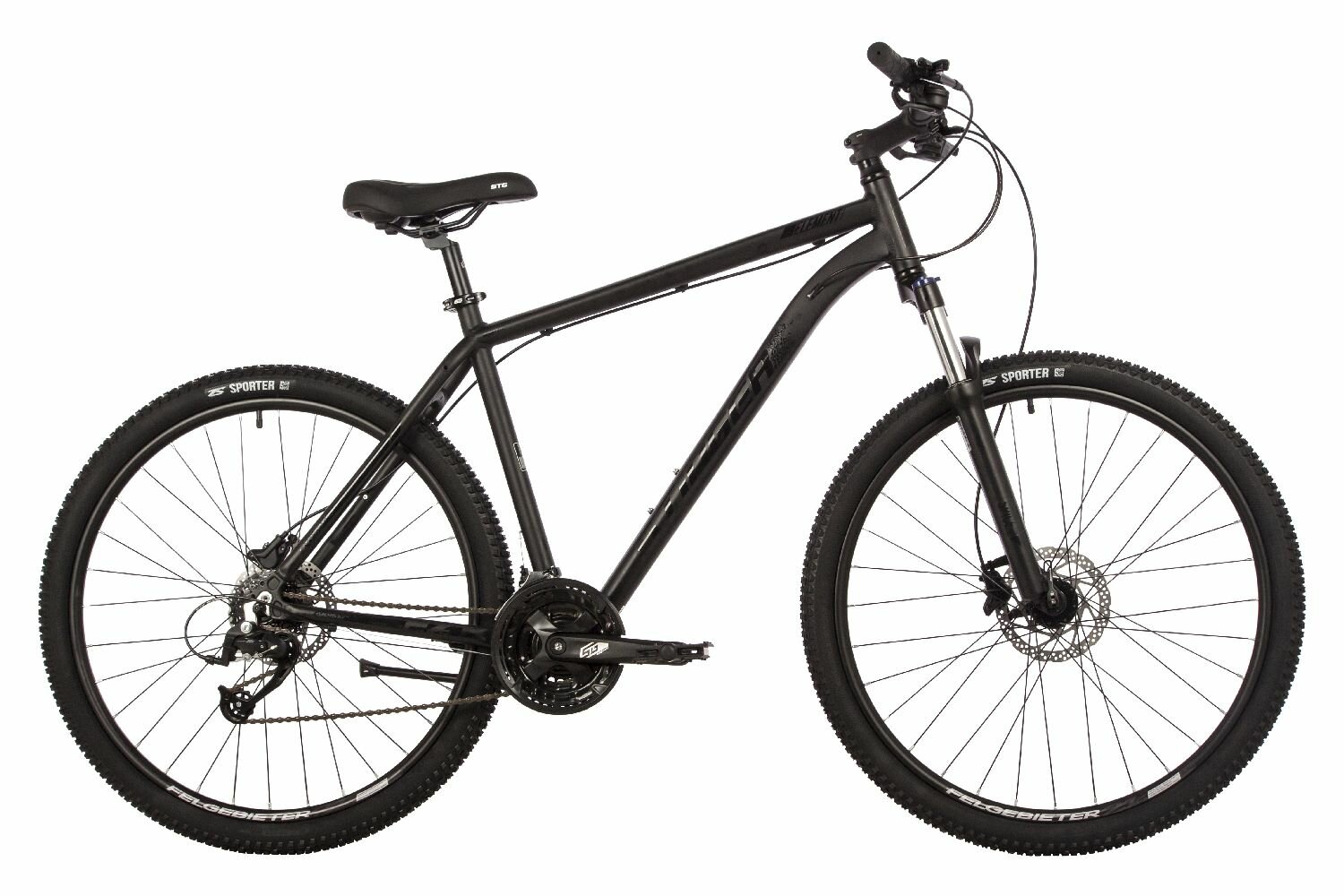 Велосипед Stinger Element Pro 27.5" (2023) (Велосипед STINGER 27.5" ELEMENT PRO черный, алюминий, размер 20")