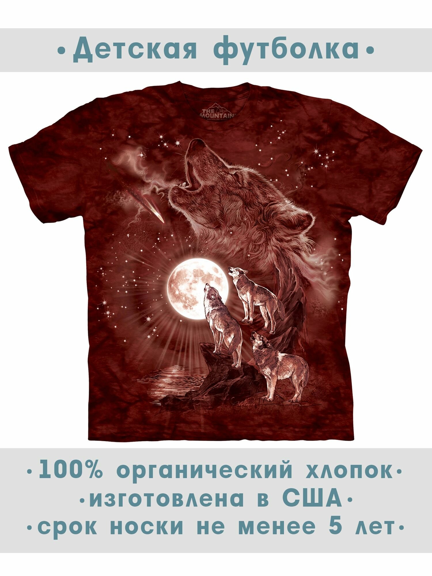 Футболка детская The Mountain "Wolf Moon Concert"