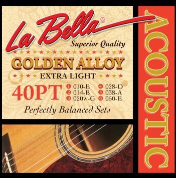 LA BELLA 40 PT - Струны для акустической гитары