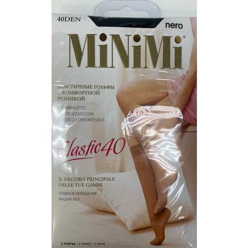 фото Гольфы minimi, 40 den, 6 пар, 3 уп., размер onesize, черный