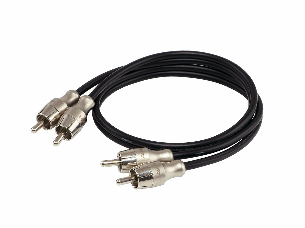 RCA кабель 0,5 метра, 2 канала, бескислородная медь (OFC), двойной экран, AurA RCA-B205MKII