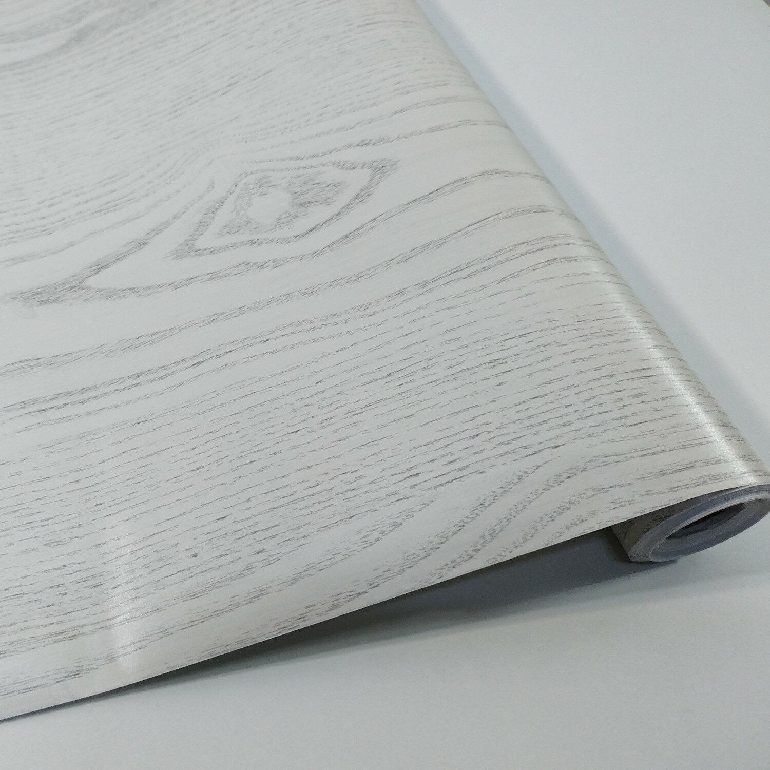 фото Плёнка самоклеящаяся, размер 0,67 х 8 м (дерево белое матовое)