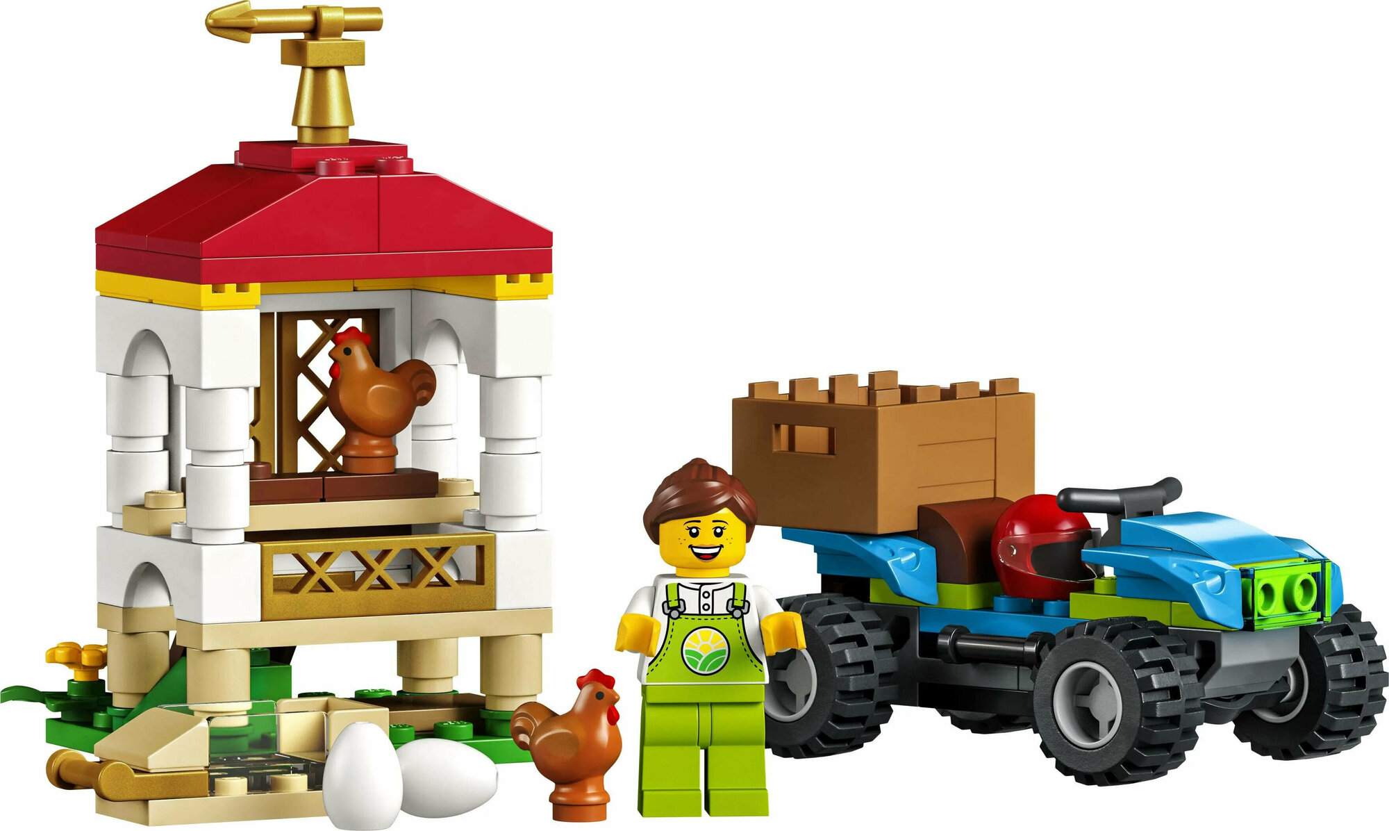 Конструктор LEGO City "Курятник" 60344 - фото №17