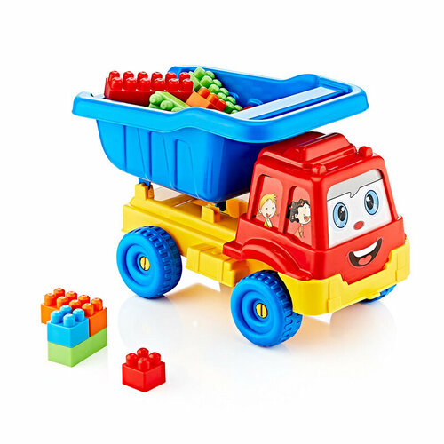 Игрушка Авто Грузовик Granite truck + мини-конструктор 26 деталей GUCLU 2467/ОР машины happy baby игрушка грузовик станция truck station