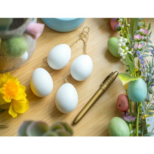 Kaemingk Декоративные яйца для раскрашивания радость творчества 6 см упаковка 4 шт золотой маркер 805874 2230₽