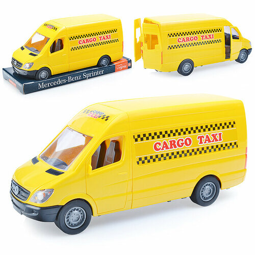 Автомобиль «Mercedes-Benz Sprinter» грузовой (жёлтый) на планшетке автомобиль mercedes benz sprinter пасажирский жёлтый на планшетке