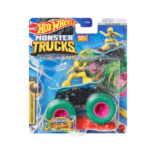 Машинка Hot Wheels Monster Trucks Board To Be Wild HLT13 6in cx7 land surfing skateboard truck cx7 ground free rotating surf skate board bridge ski steering bracket trucks silver skate