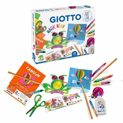 Набор Giotto для изготовления открыток Magic Neon giotto клей роллер collage