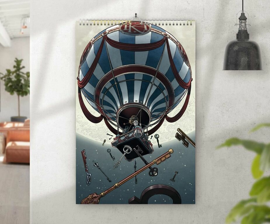 Перекидной календарь на 2020 год ключи локков , LOCKE & KEY №7, А3