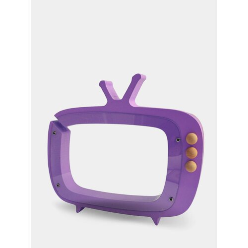Копилка деревянная телевизор материал дерево Цвет Сиреневый 3299₽