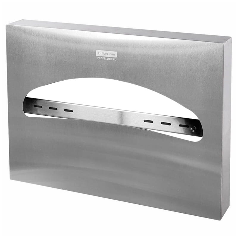 фото Диспенсер для покрытий на унитаз OfficeClean Professional, нержавеющая сталь
