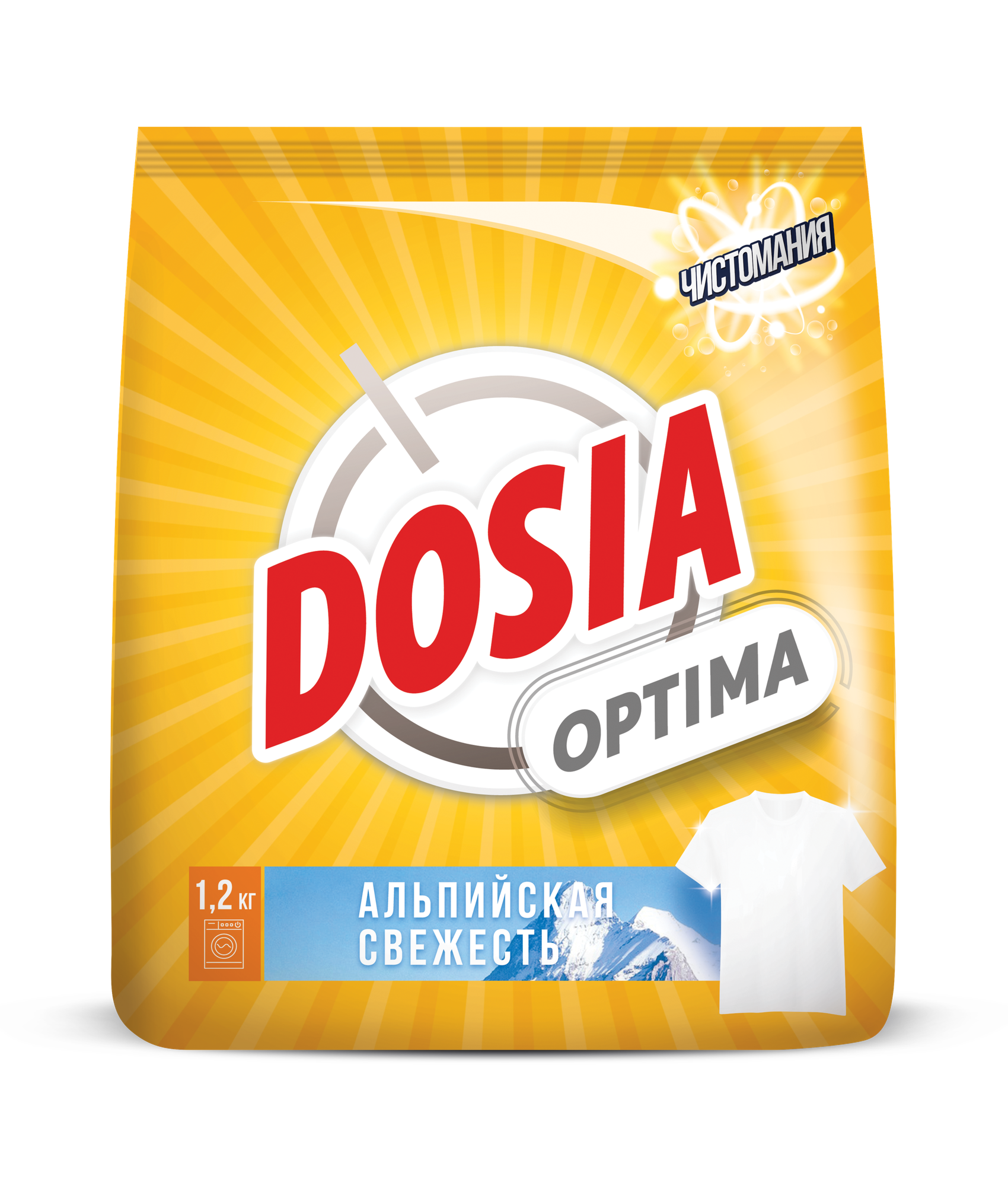 DOSIA OPTIMA Альпийская свежесть Средство моющее синтетическое порошкообразное 1,2кг