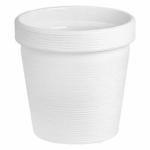 фото Кашпо Терра 1,1л Белый d13 h12,8см