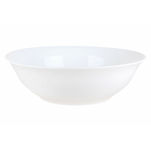 Салатник стеклянный 23 см, объем 1,4 литра, керамика, цвет белый