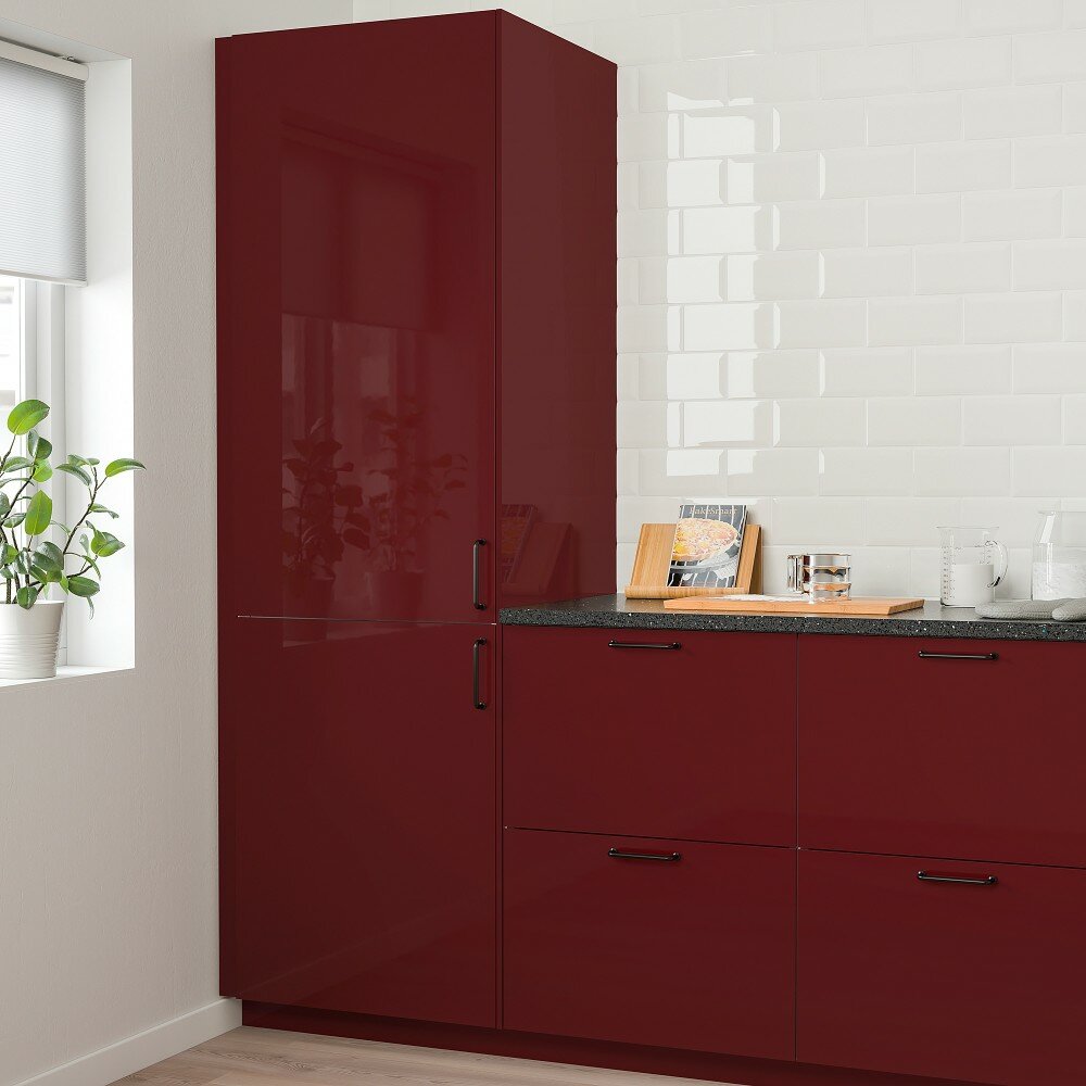 Дверь, глянцевый темный красно-коричневый 60x120 см IKEA KALLARP калларп 004.348.52
