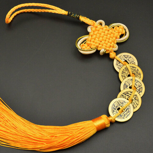 Талисман с китайскими императорскими монетами достаток Ф-007