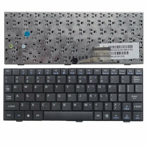 Клавиатура для ноутбука Asus Eee PC PC 700, 900, 4G Series. Плоский Enter. Черная, без рамки. PN: V072462BS2 клавиатура для ноутбука asus eee pc 700 701 900 901 черная