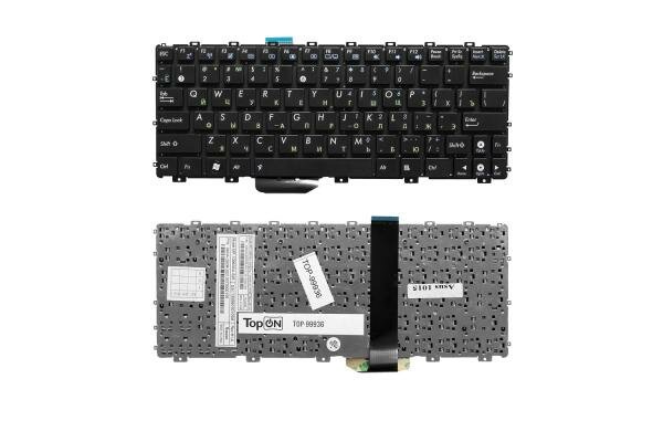Клавиатура для ноутбука Asus Eee PC 1011, 1015, 1016P Series. Плоский Enter. Черная