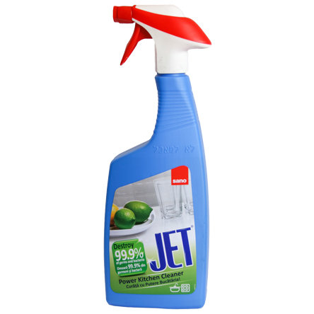 Чистящая пена для мытья кухни Sano JET Power Kitchen cleaner 750 мл - фото №9