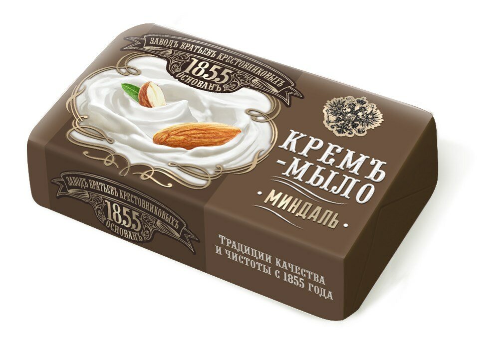 Крем-мыло Завод Братьев Крестовниковых миндаль, 190г, (8 шт)