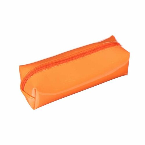 Пенал мягкий, 1 отделение, объёмный, 60 х 195 х 50 мм, неон, К-721, Оранжевый рюкзак футбол оранжевый неон 1