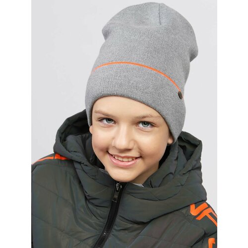 фото Шапка noble people, размер 52-54, серый