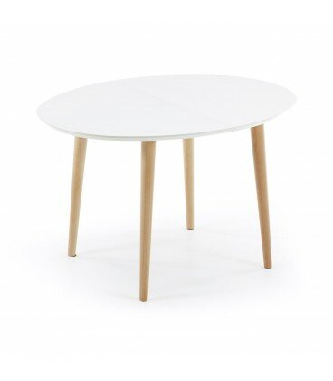 фото Стол раскладной Oakland белый овальный