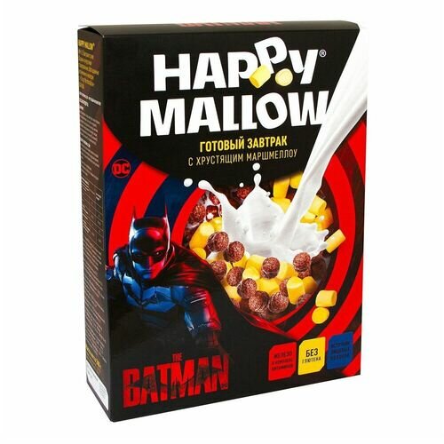 Готовый завтрак Happy Mallow Batman, с маршмеллоу, 240 г - фотография № 8