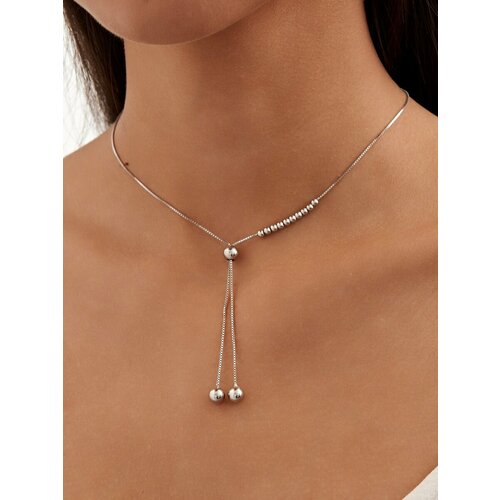 Колье SKAZKA Natali Romanovoi серебро 925 проба родирование длина 40 см серебро 2580₽