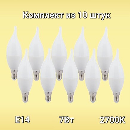Ecola candle LED Premium 7,0W 220V E14 2700K