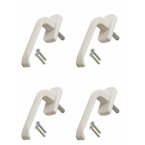 Ручка оконная Fural 35мм, белая, 4шт в комплекте