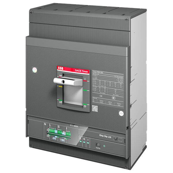 Автоматический выключатель трехполюсный XT6N 800 Ekip Dip LS/I In=630 3p F F 1SDA107562R1 ABB